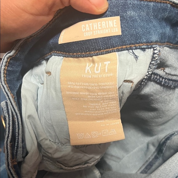 Kut from the Kloth Medium Blue Cropped Jeans - Picture 10 of 10